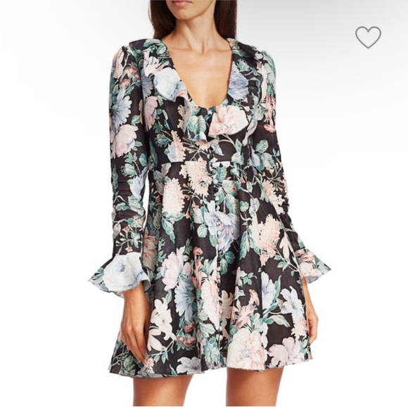 Zimmermann Floral Ruffle Dress - Picture 3 of 10